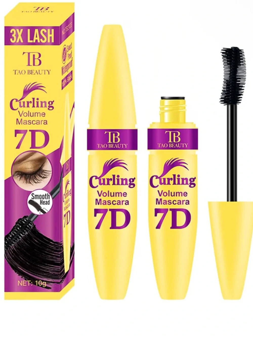 Tao Beauty 7D Volumizing Mascara Lengthening Curling Waterproof Black NEW